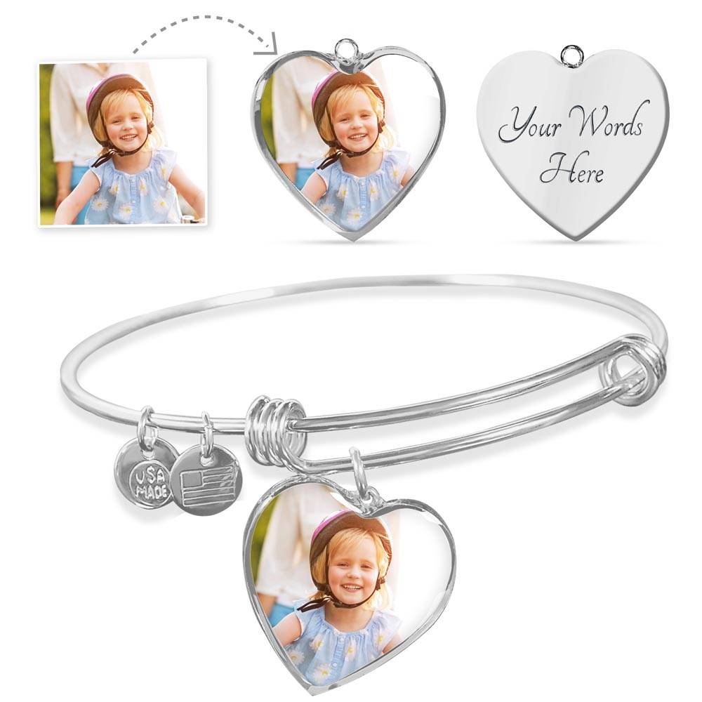 ZARA MY SWEET BABY MESSAGE HEART BANGLE