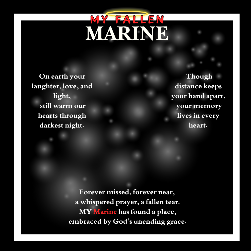 MY FALLEN MARINE DOG TAG NECKLACE
