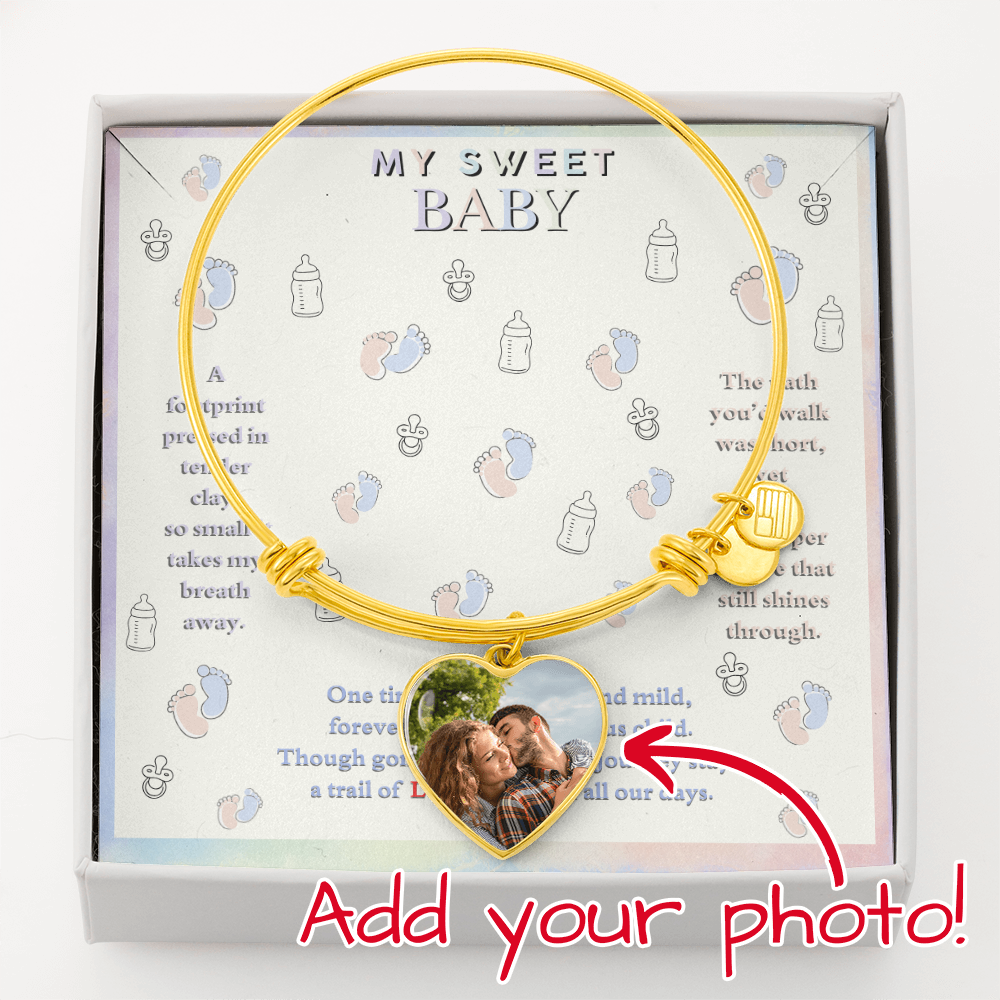 ZARA MY SWEET BABY MESSAGE HEART BANGLE