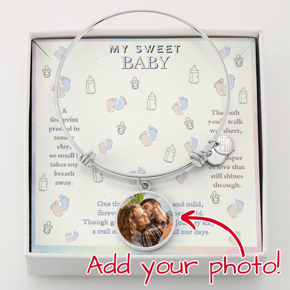 ZARA MY SWEET BABY MESSAGE CIRCLE BANGLE