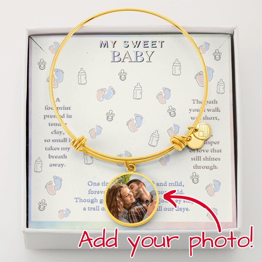ZARA MY SWEET BABY MESSAGE CIRCLE BANGLE