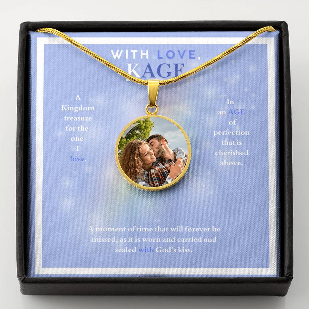 WITH LOVE, KAGE CIRCLE NECKLACE