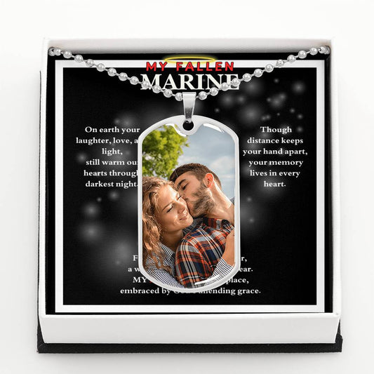 MY FALLEN MARINE DOG TAG NECKLACE