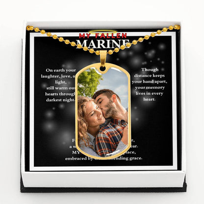 MY FALLEN MARINE DOG TAG NECKLACE