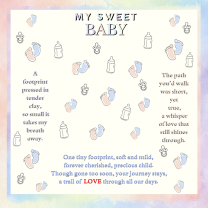 ZARA MY SWEET BABY MESSAGE HEART NECKLACE