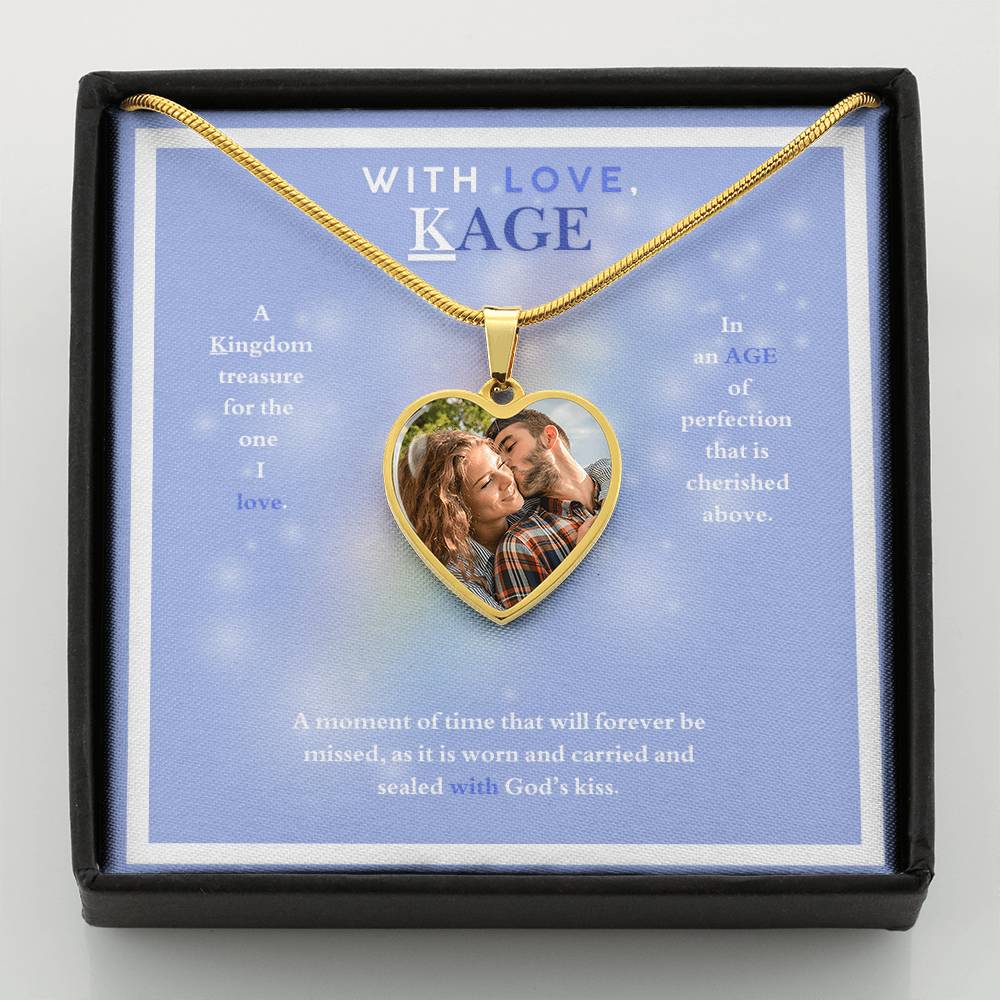 WITH LOVE, KAGE HEART NECKLACE