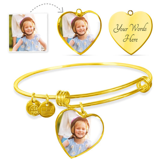 ZARA MY SWEET BABY MESSAGE HEART BANGLE