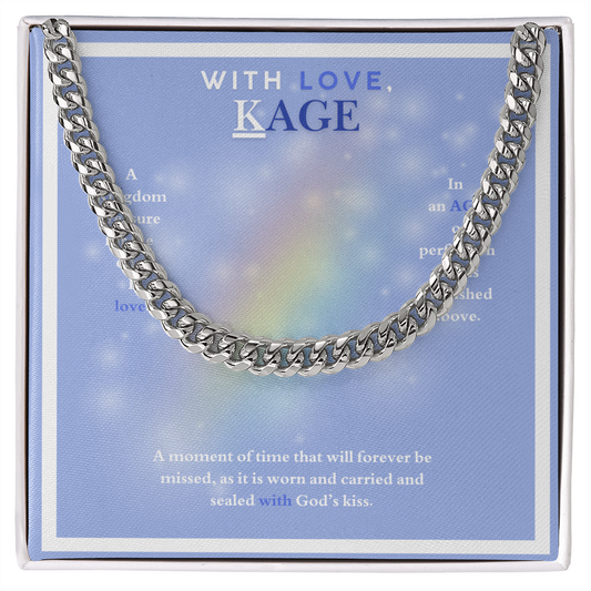 WITH LOVE KAGE CUBAN LINK CHAIN