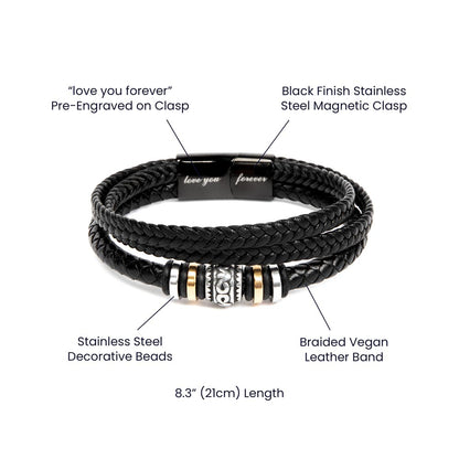 WITH LOVE KAGE MEN'S "LOVE YOU FOREVER" BRACELET