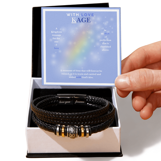WITH LOVE KAGE MEN'S "LOVE YOU FOREVER" BRACELET