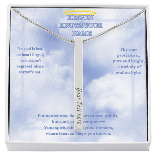 MEMORIAL 4-SIDED STICK NECKLACE