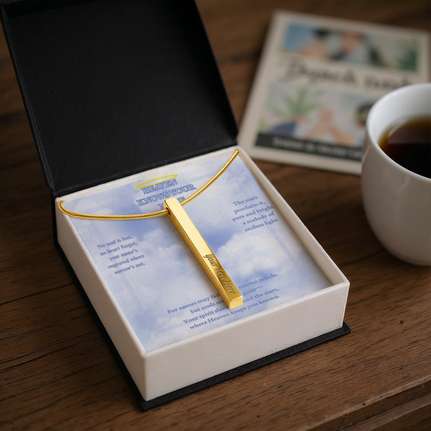 MEMORIAL 4-SIDED STICK NECKLACE
