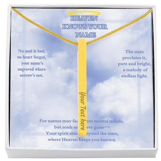 MEMORIAL 4-SIDED STICK NECKLACE