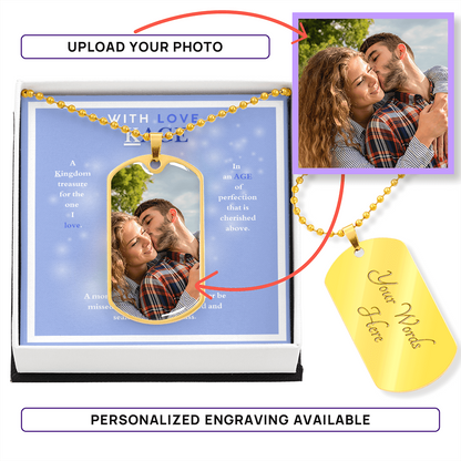 WITH LOVE, KAGE DOG TAG NECKLACE