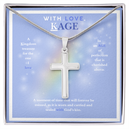 WITH LOVE KAGE ARTISAN CROSS NECKLACE
