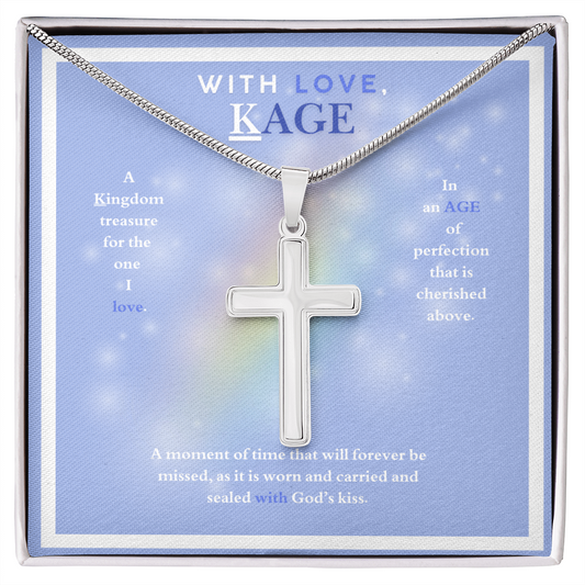 WITH LOVE KAGE ARTISAN CROSS NECKLACE