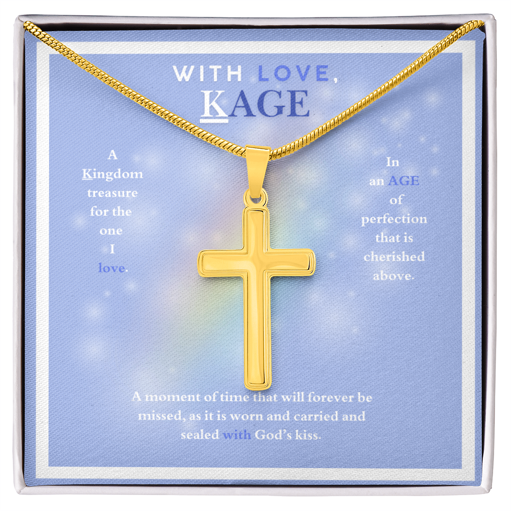 WITH LOVE KAGE ARTISAN CROSS NECKLACE