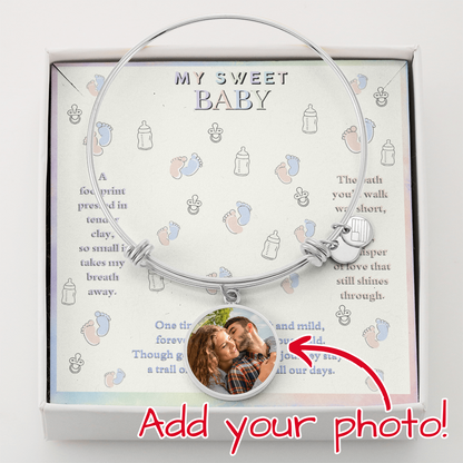 ZARA MY SWEET BABY MESSAGE CIRCLE BANGLE