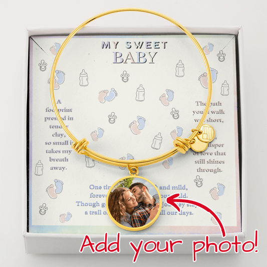 ZARA MY SWEET BABY MESSAGE CIRCLE BANGLE